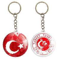 جاکلیدی خندالو مدل پرچم ترکیه کد 2061120620 مجموعه 2 عددی