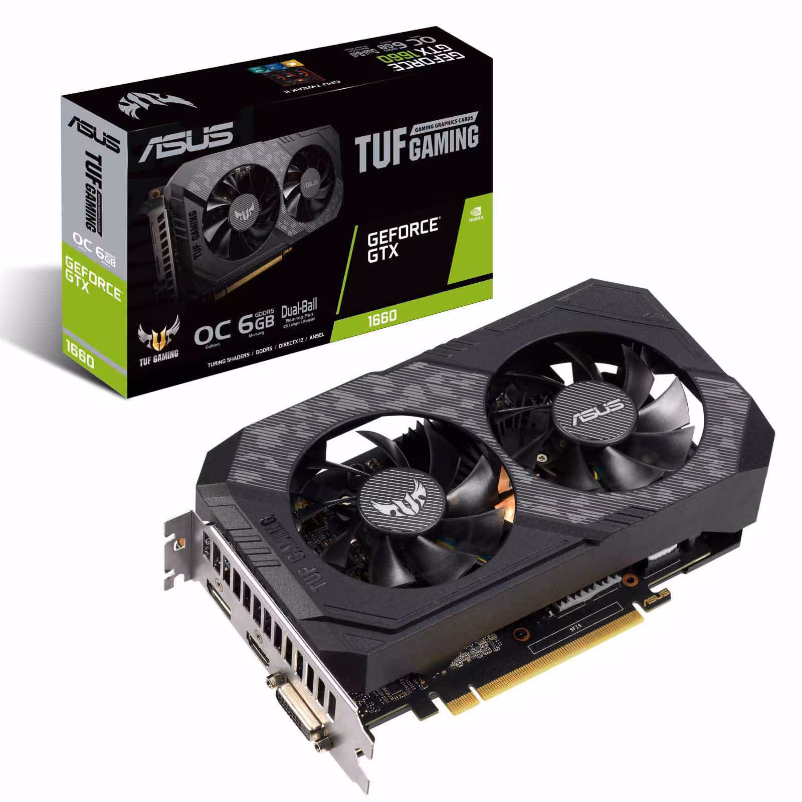 خرید کارت گرافیک ایسوس Graphics ASUS TUF GTX 1660 Ti O6G GAMING با بهترین قیمت
