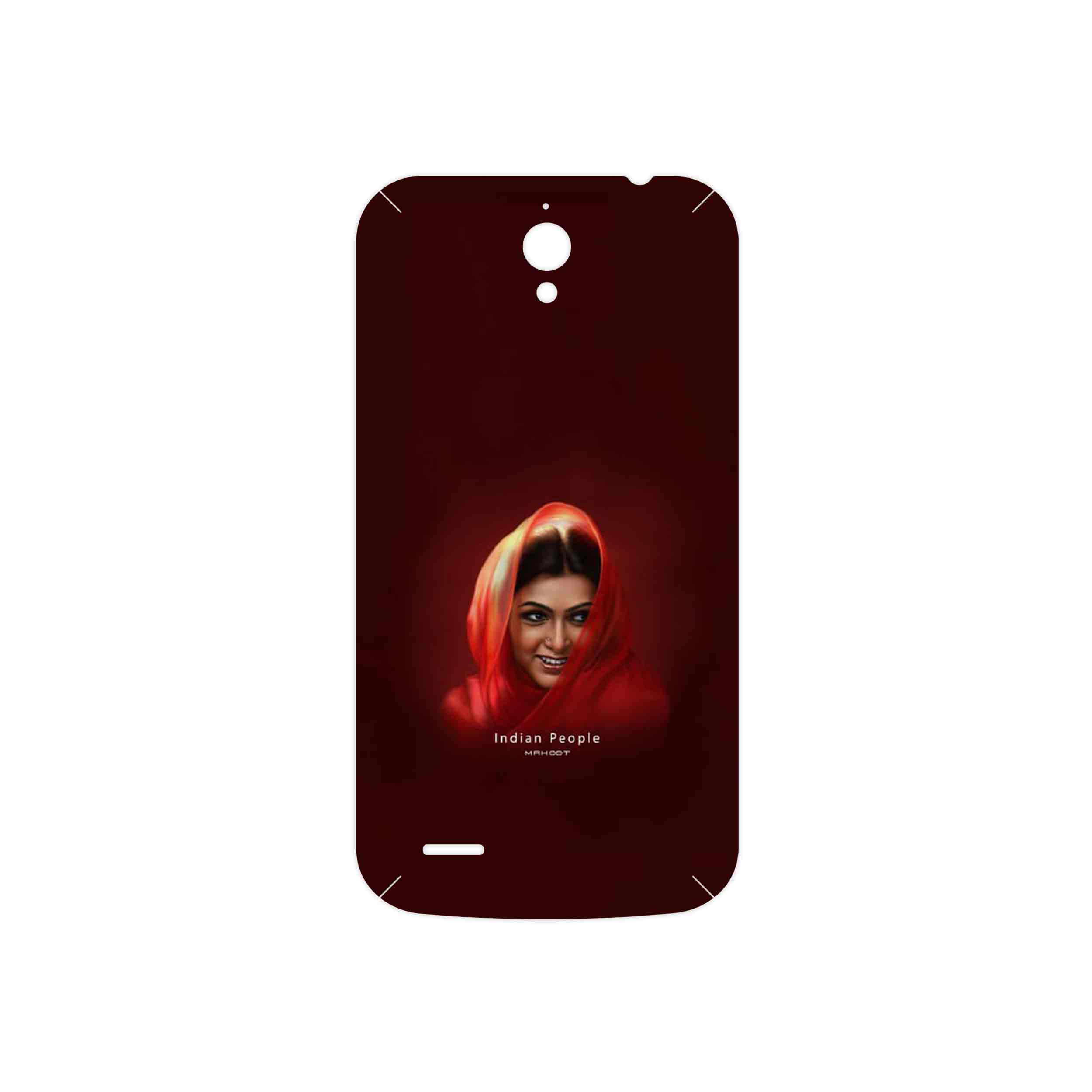 برچسب پوششی ماهوت مدل Portrait of an Indian Woman مناسب برای گوشی موبایل هوآوی Ascend G610