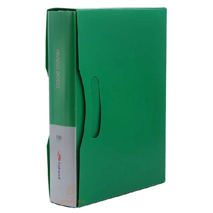 کلربوک 100 برگ قاب دار سبز سهند