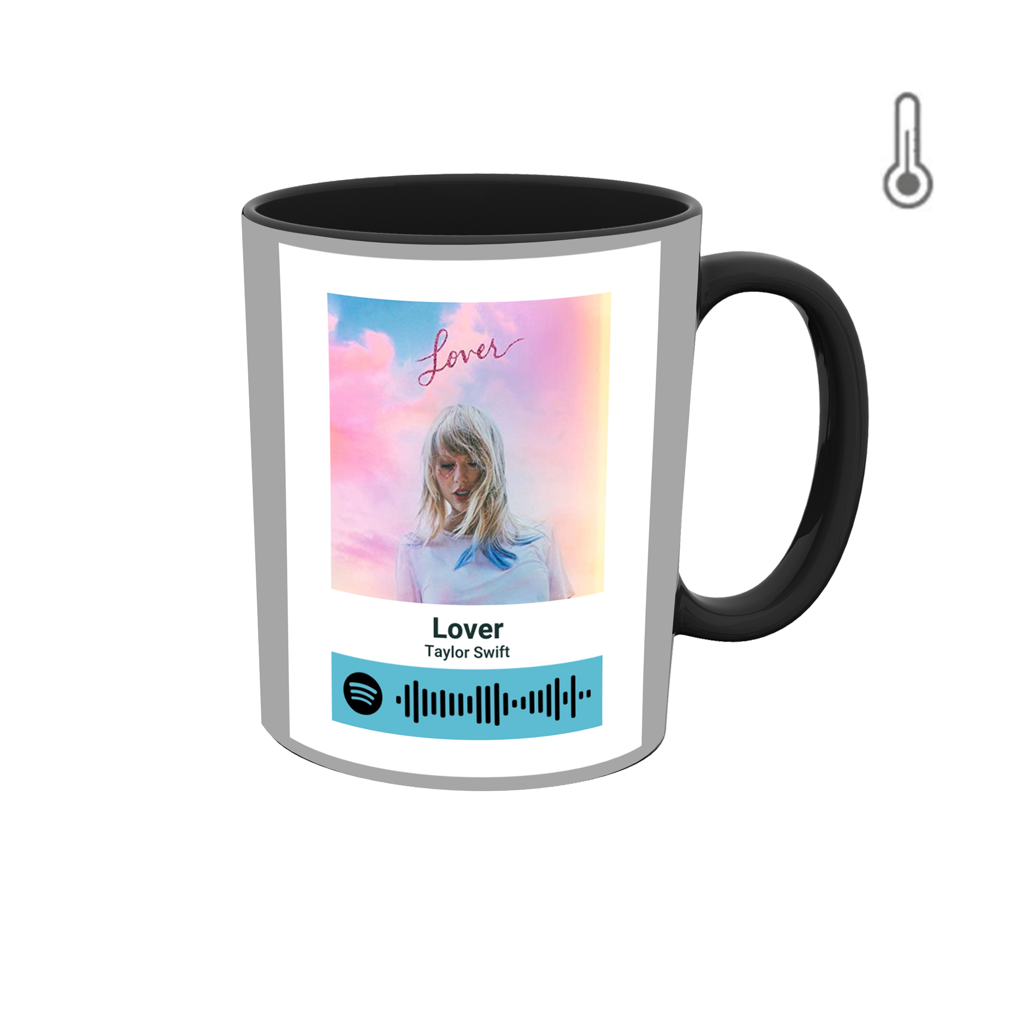 ماگ حرارتی طرح والپیپر موزیک تیلور سویفت