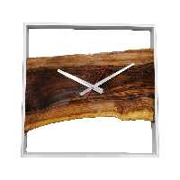 ساعت دیواری مدل چوب گردو کد s09