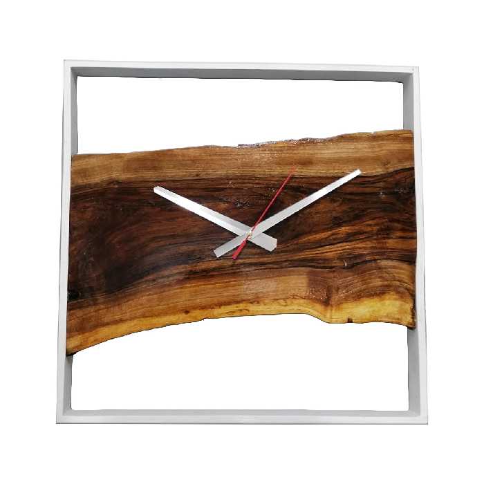 ساعت دیواری مدل چوب گردو کد s09