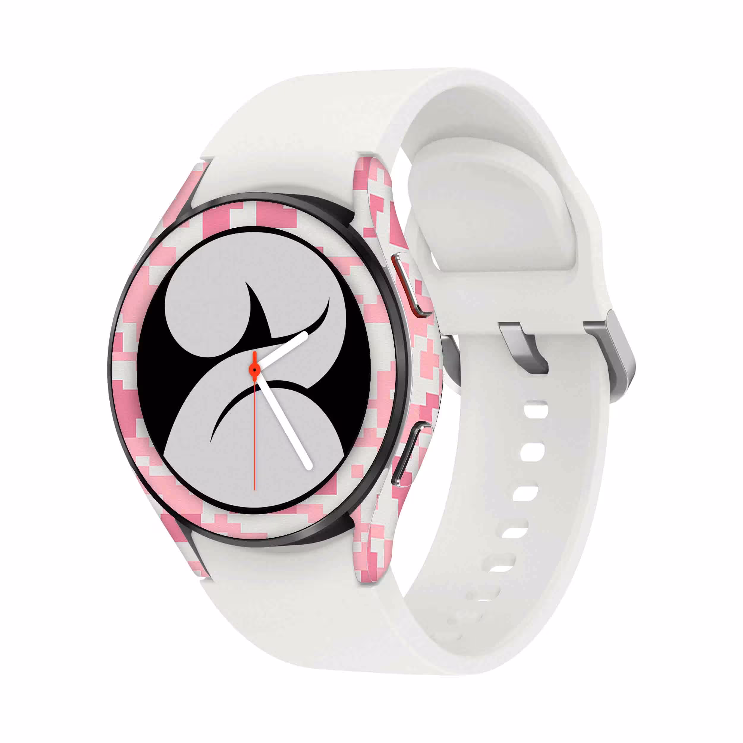 برچسب ماهوت طرح Army Pink pixel مناسب برای ساعت هوشمند سامسونگ Watch4 40mm
