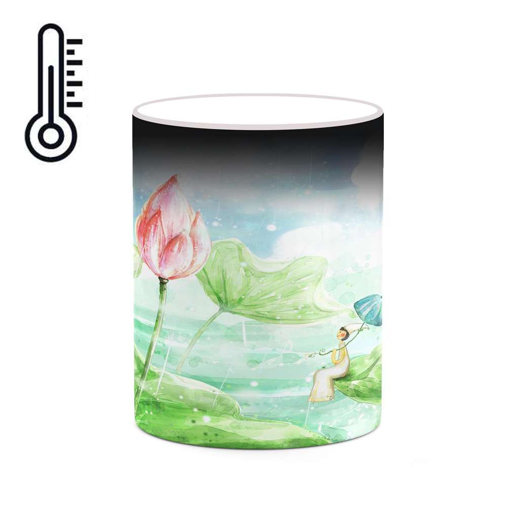 ماگ حرارتی کاکتی طرح دنیای فانتزی مدل mgh18668