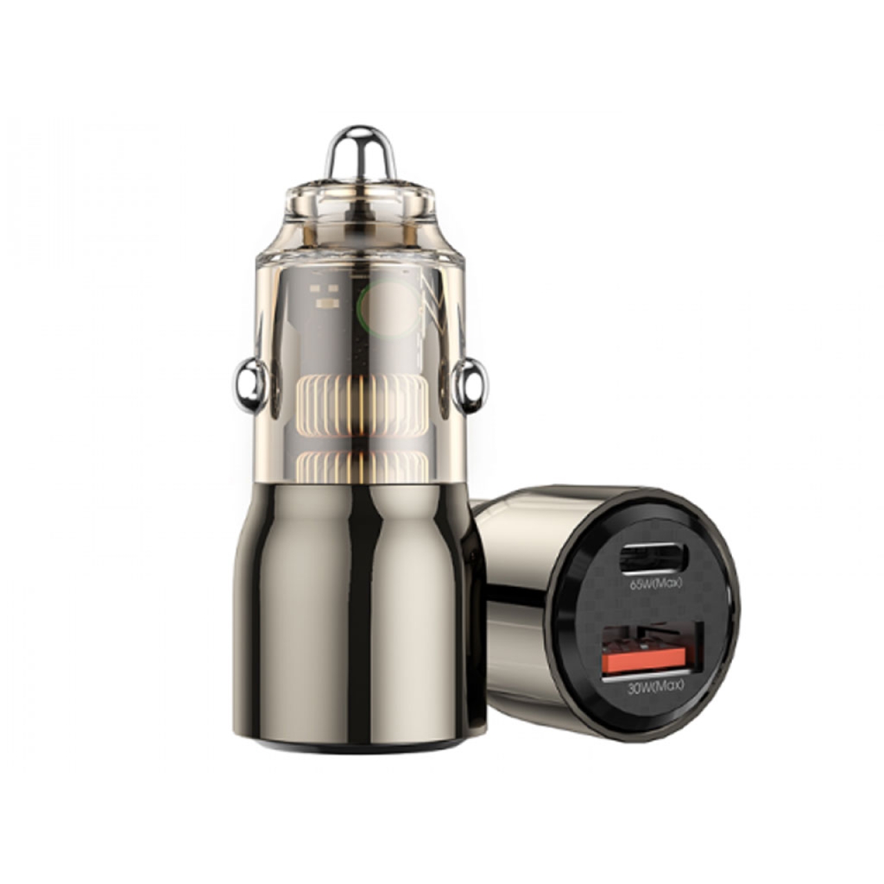 شارژر فندکی فست شارژ تایپ سی و یو اس بی 95 وات ویوو مدل WI-QC012