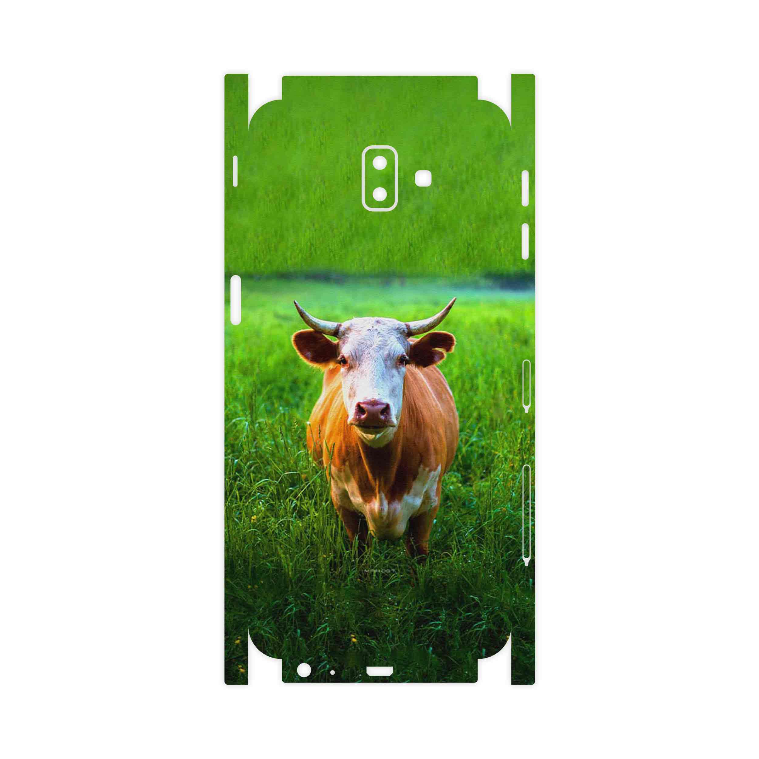 برچسب پوششی ماهوت مدل Cow-FullSkin مناسب برای گوشی موبایل سامسونگ Galaxy J6 Plus