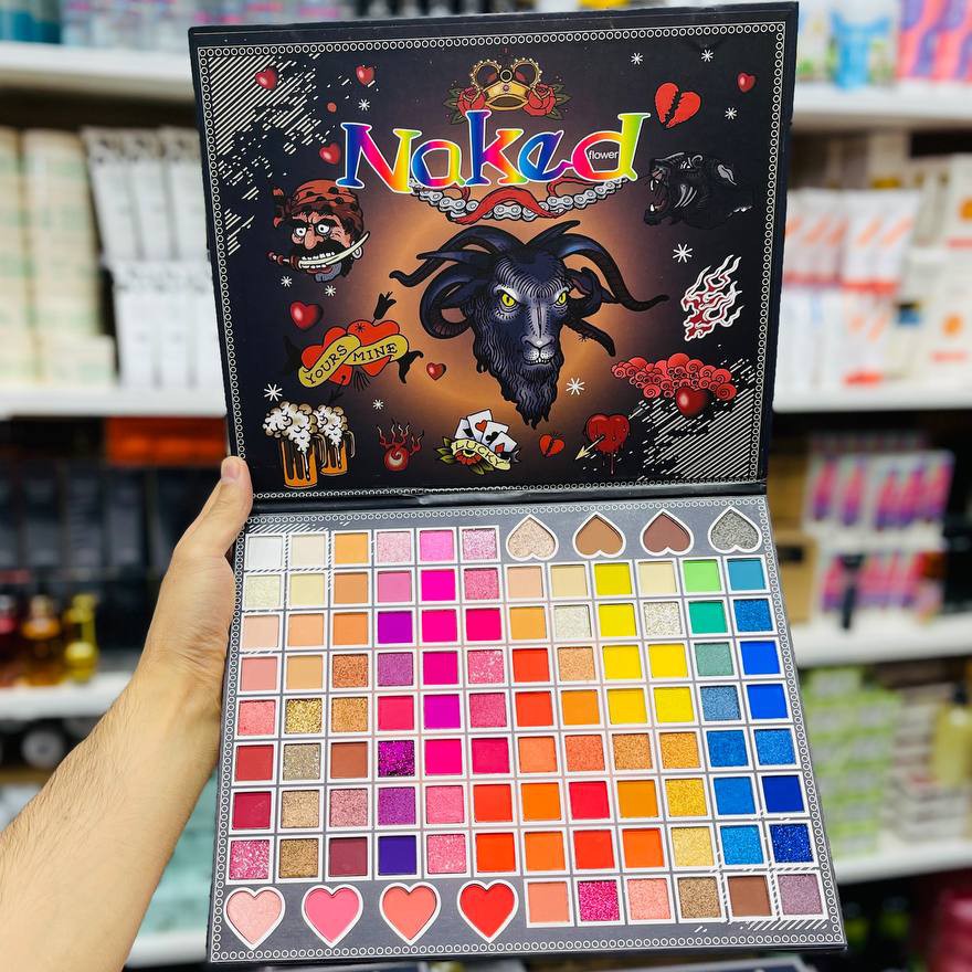 پالت همه کاره فوق العاده زیبا کتابی 104 رنگ برند Naked