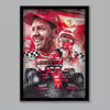 تابلو مدل فرمول یک سباستین وتل Sebastian Vettel کد LA-G10183