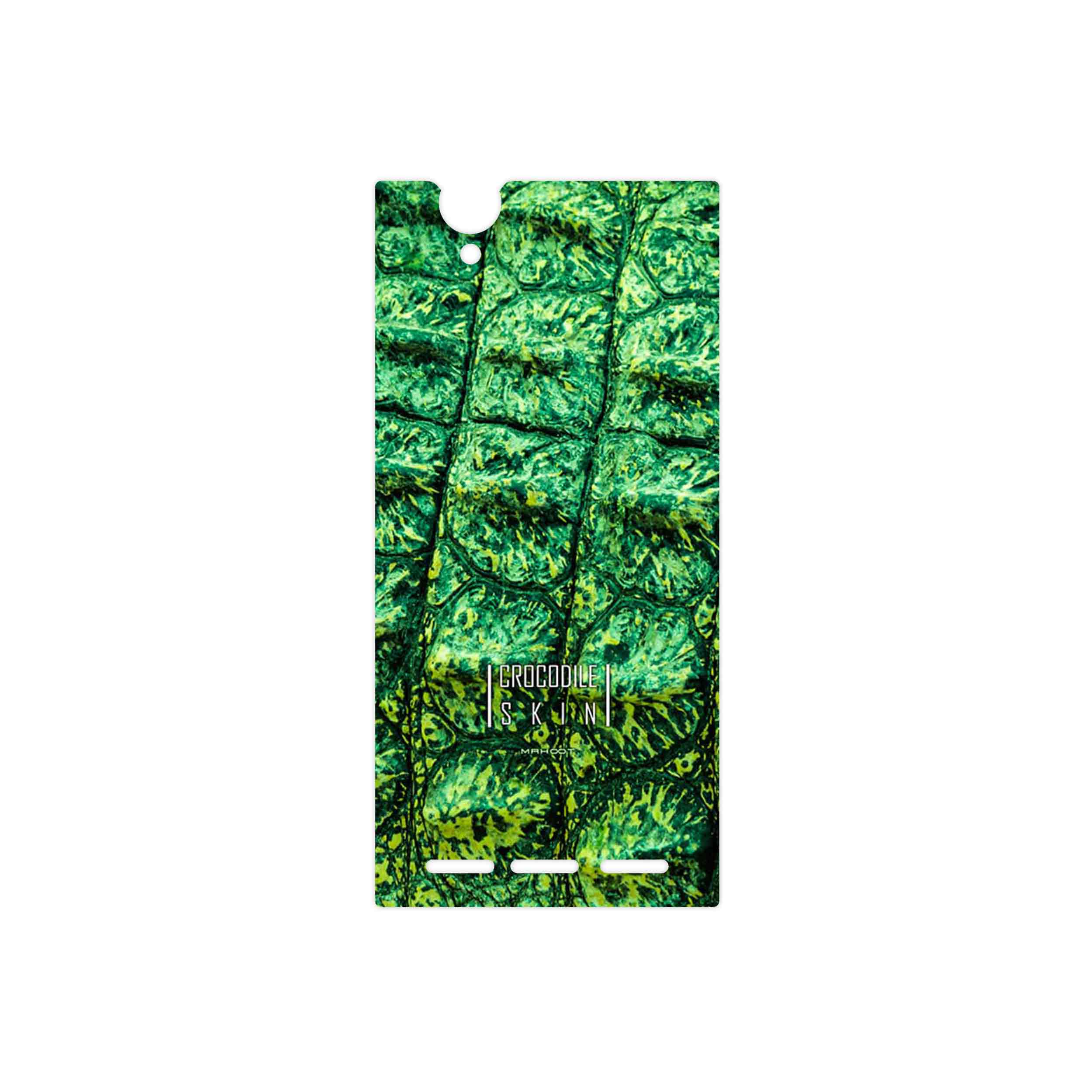 برچسب پوششی ماهوت مدل Crocodile Skin مناسب برای گوشی موبایل سونی Xperia T2 Ultra