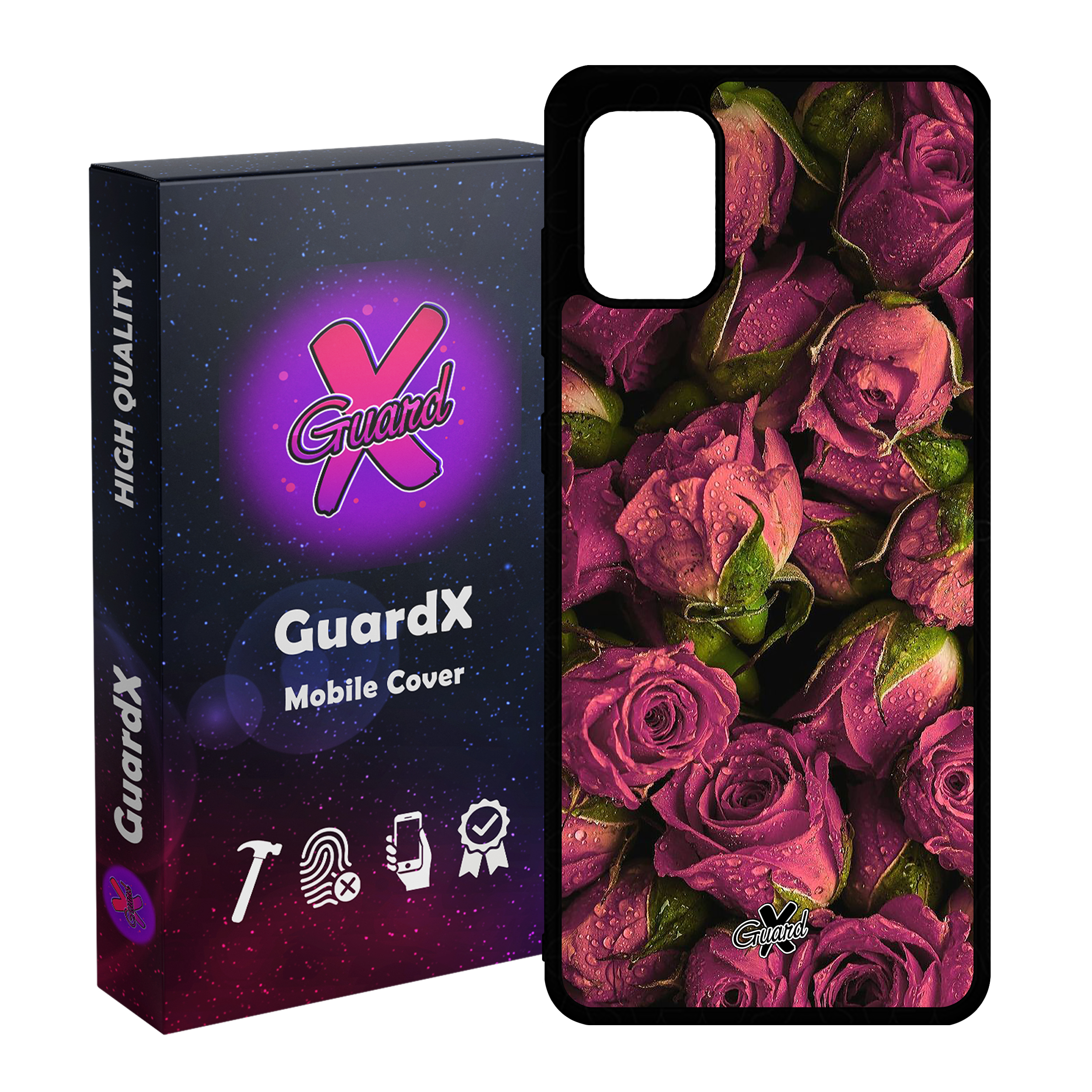 کاور گارد ایکس طرح Flower مدل Glass10006 مناسب برای گوشی موبایل سامسونگ Galaxy A51