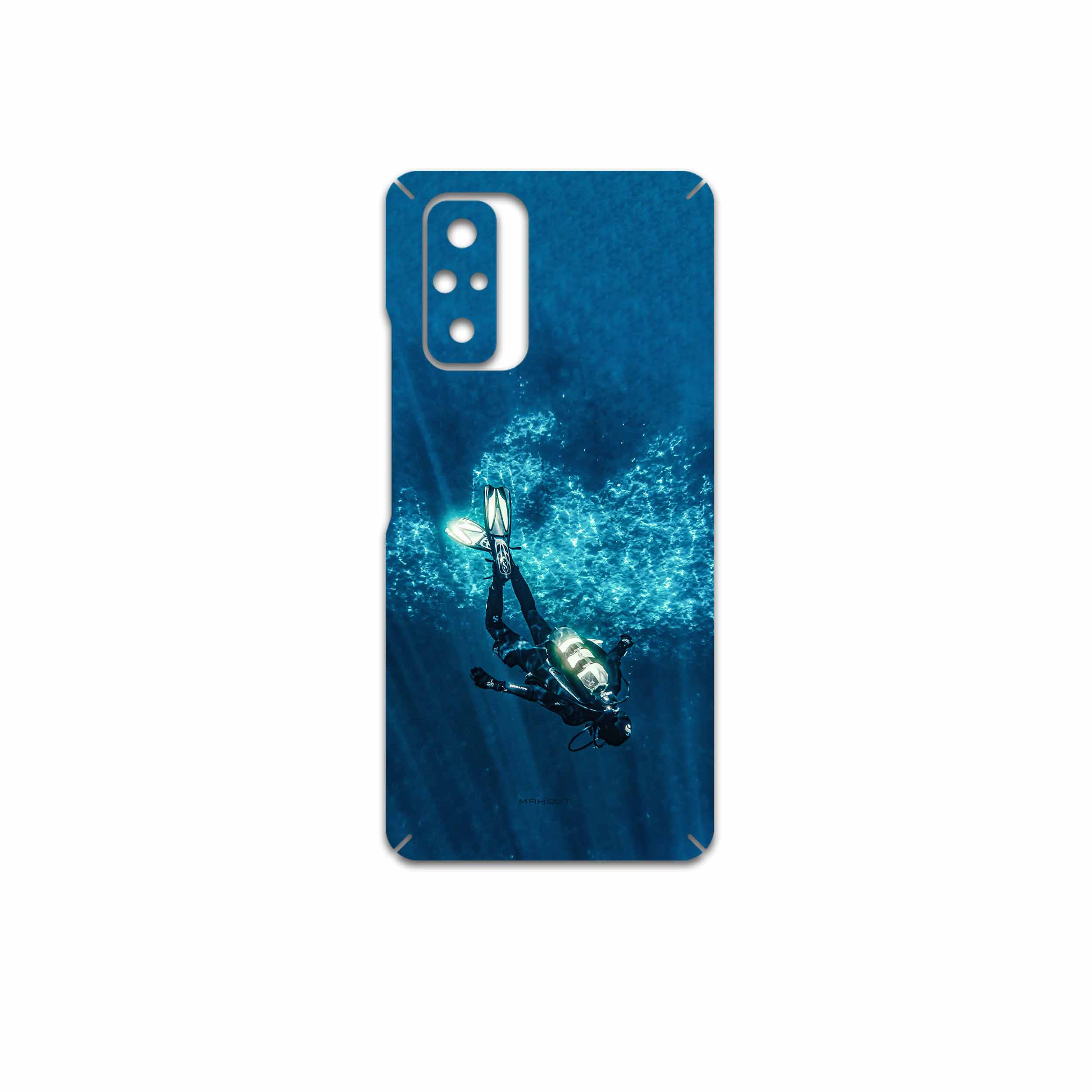 برچسب پوششی ماهوت مدل Scuba-Diving مناسب برای گوشی موبایل شیائومی Redmi Note 10 Pro Max