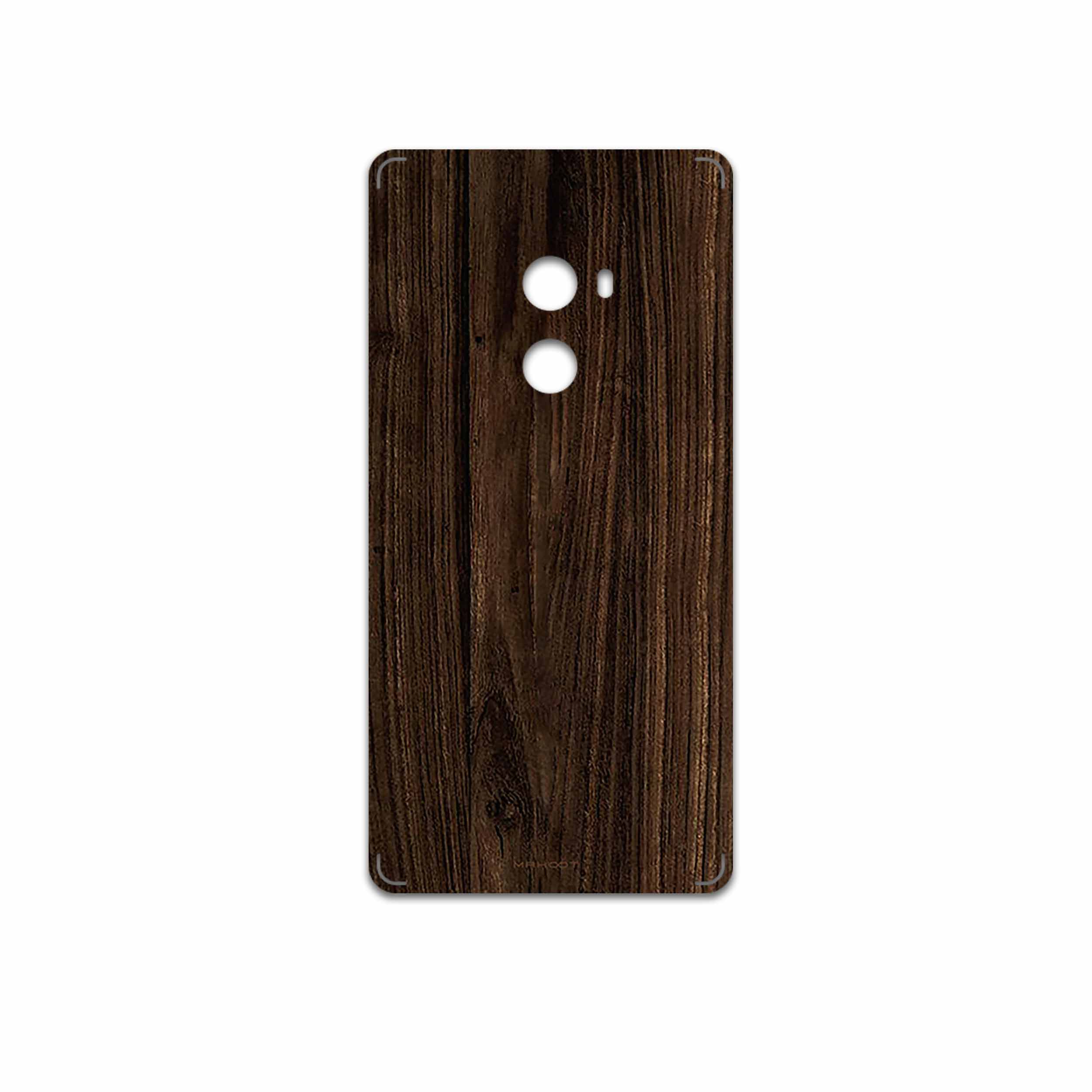 برچسب پوششی ماهوت مدل Dark Walnut Wood مناسب برای گوشی موبایل شیائومی Mi Mix 2