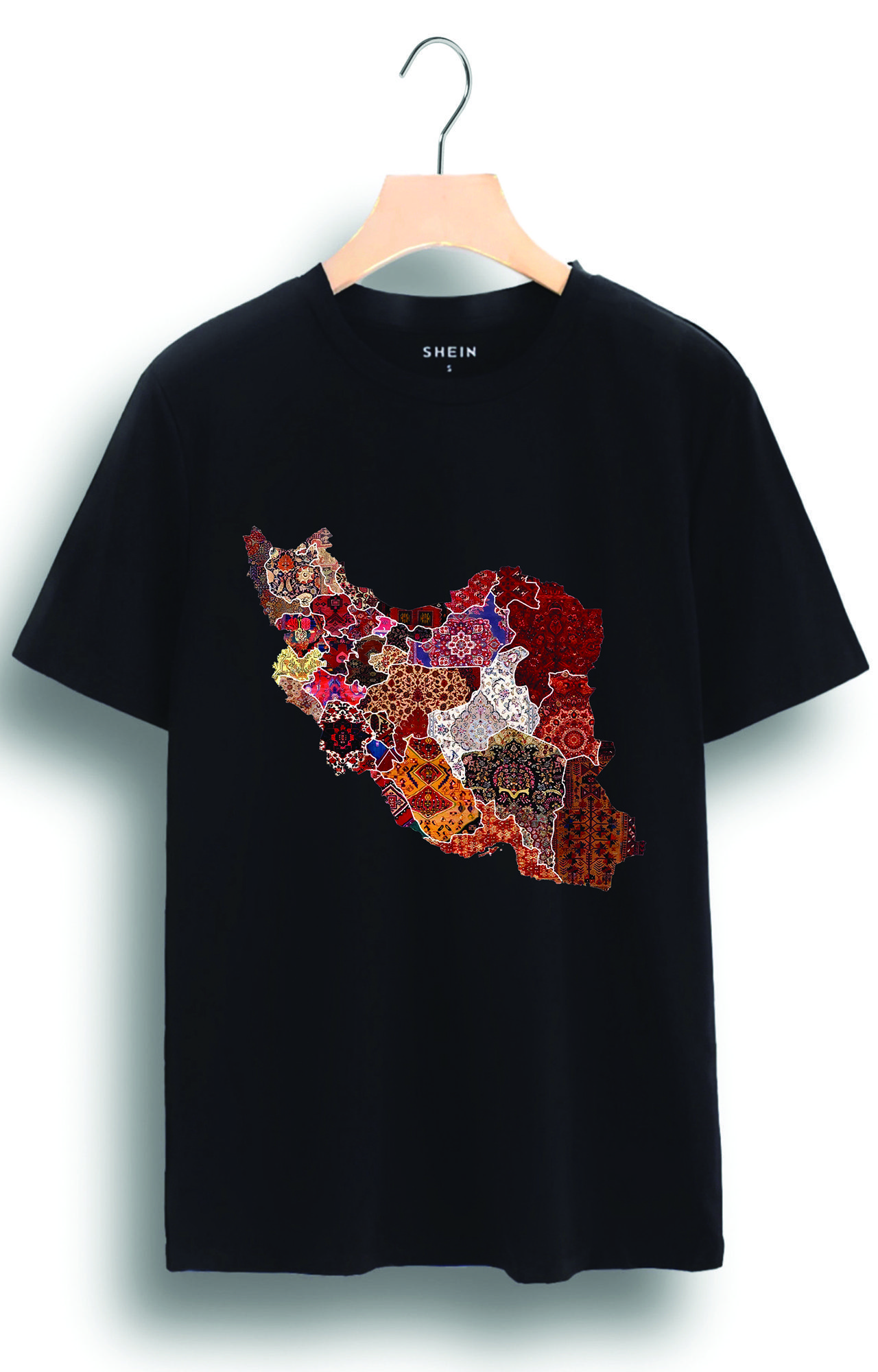 تیشرت پنبه طرح ایران کد 388