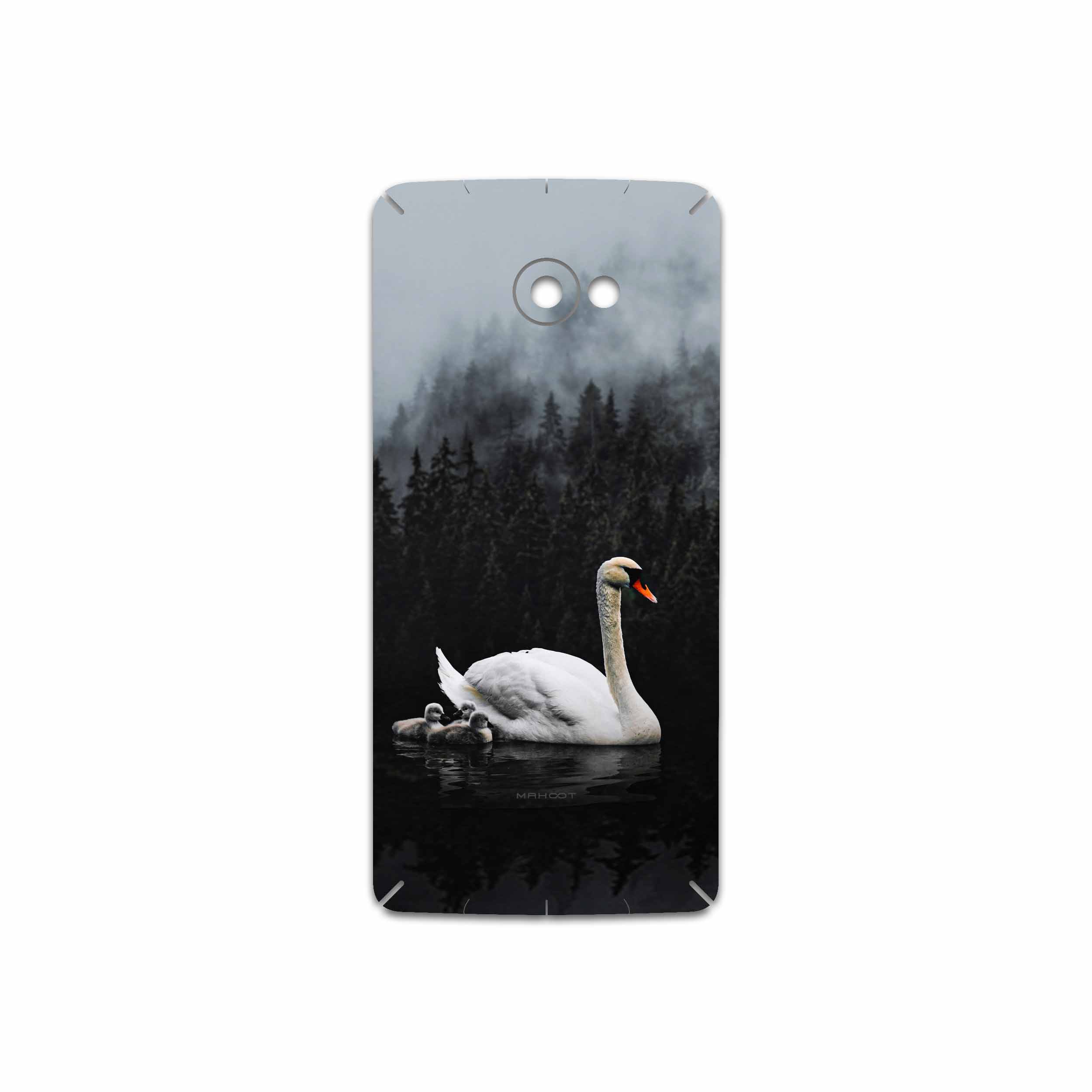 برچسب پوششی ماهوت مدل Swan Lake مناسب برای گوشی موبایل اچ تی سی Butterfly S