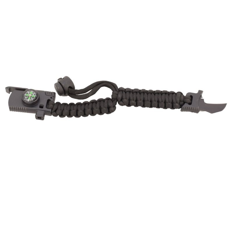 دستبند پاراکورد چاقودار قابل تنظیم -رنگ مشکی