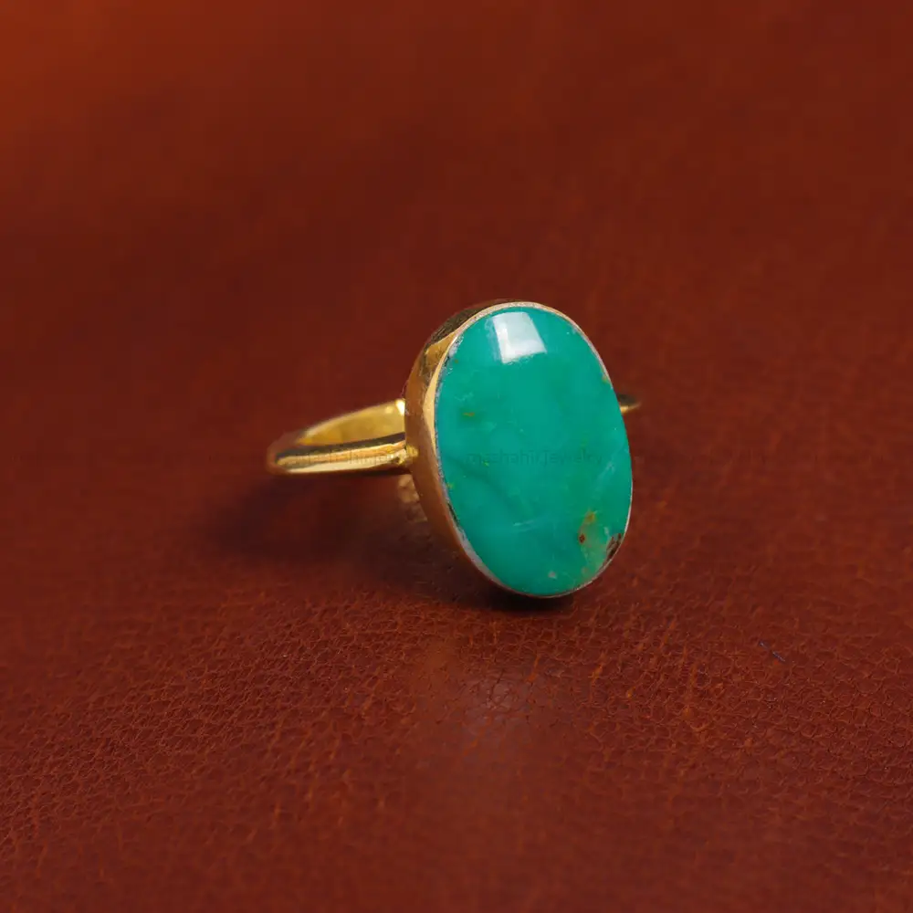 انگشتر فیروزه شجری کد 17495 - جواهری مشاهیر