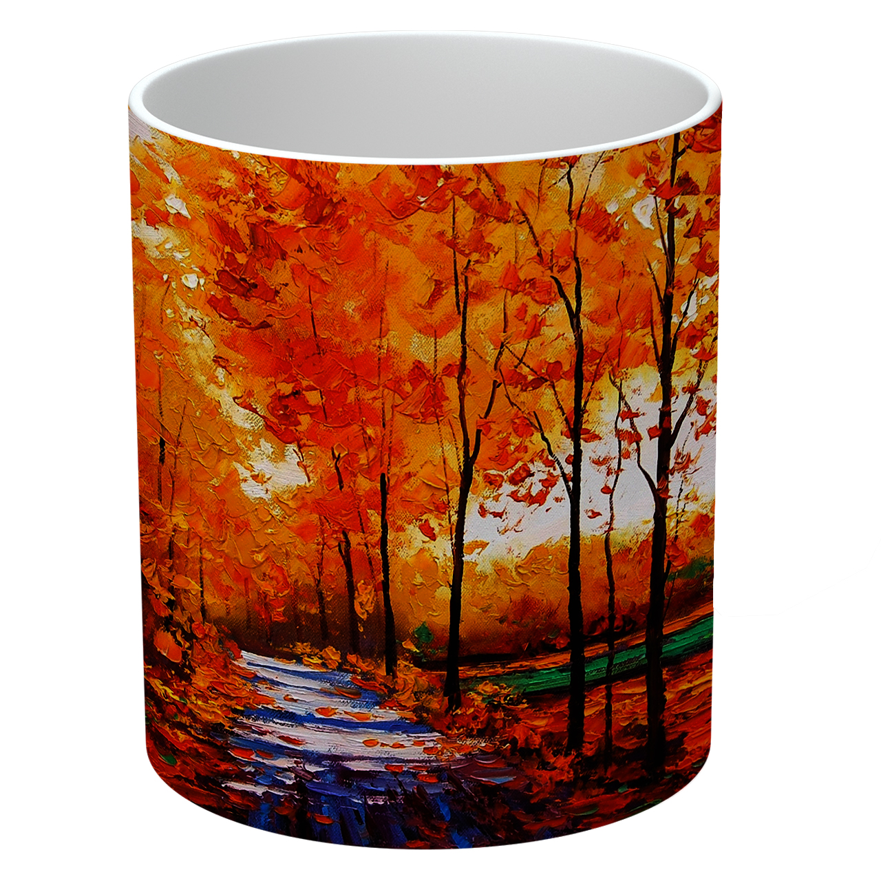 ماگ طرح نقاشی درختان پاییزی مدل NI347