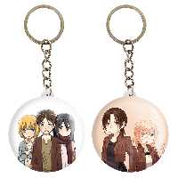 جاکلیدی خندالو مدل ارن و میکاسا و ارمین و یمیر و هیستوریا انیمه اتک آن تایتان کد 1103011027 مجموعه 2 عددی