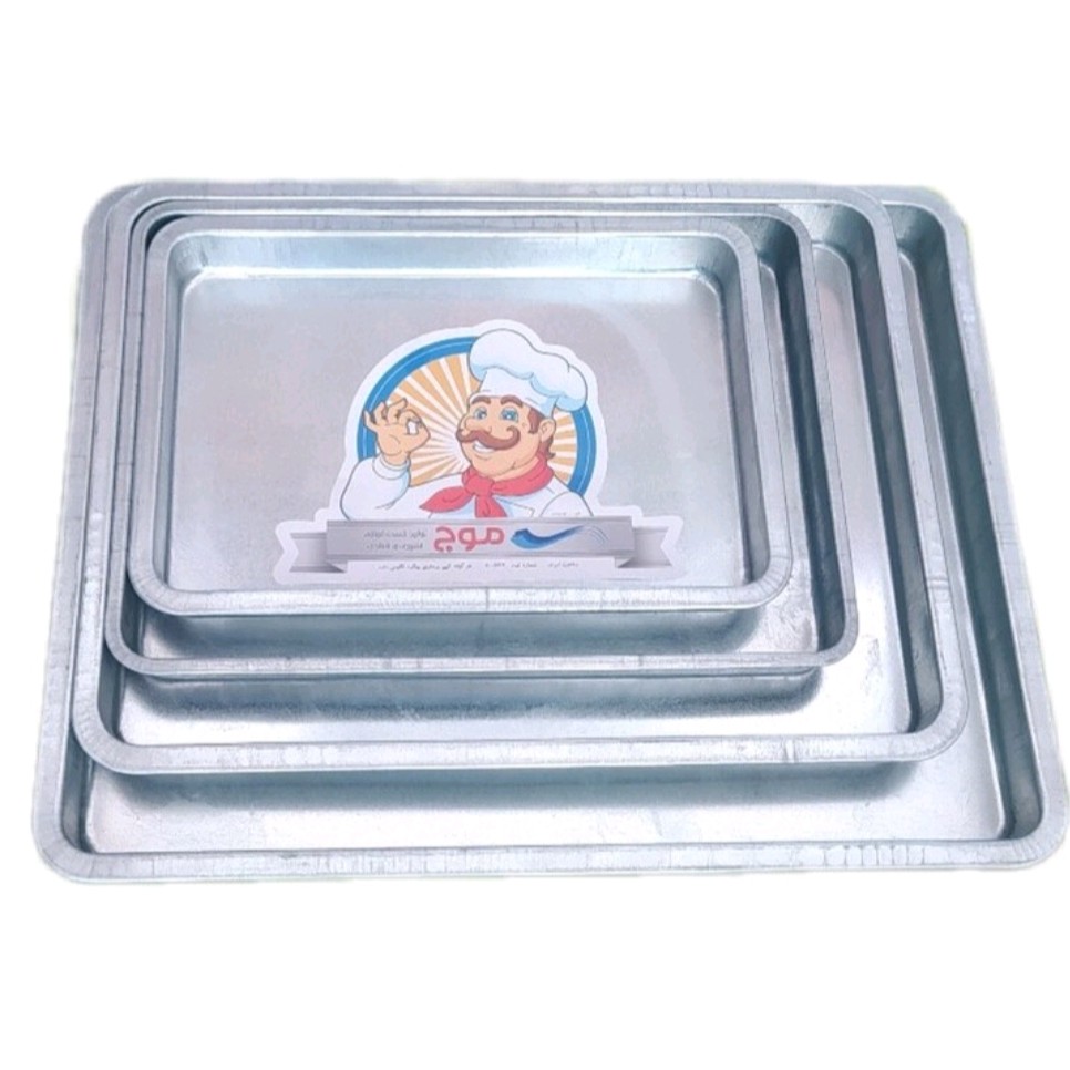 قالب مستطیل گالوانیزه موج سایز 20 در 30 ارتفاع 4 سانت