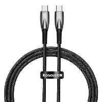 کابل دو سر تایپ سی 100 وات 1 متر بیسوس Baseus Glimmer Type-C To Type-C Fast Charging Data Cable CADH000701