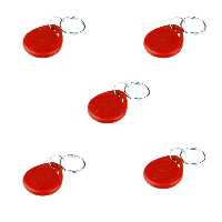 تگ جاسوئیچی RFID مدل 125KHz-redبسته 5 عددی