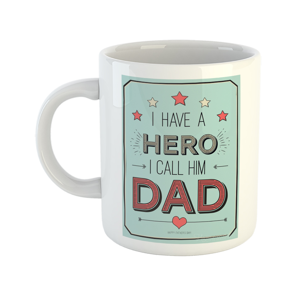 ماگ طرح روز پدر مدل قهرمان