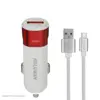 شارژر فندکی کلومن مدل KC-C01 به‌همراه کابل microusb