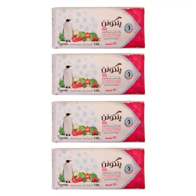 کیسه فریزر پنگوئن 120 عددی مدل MD1265 چهار بسته 120 عددی