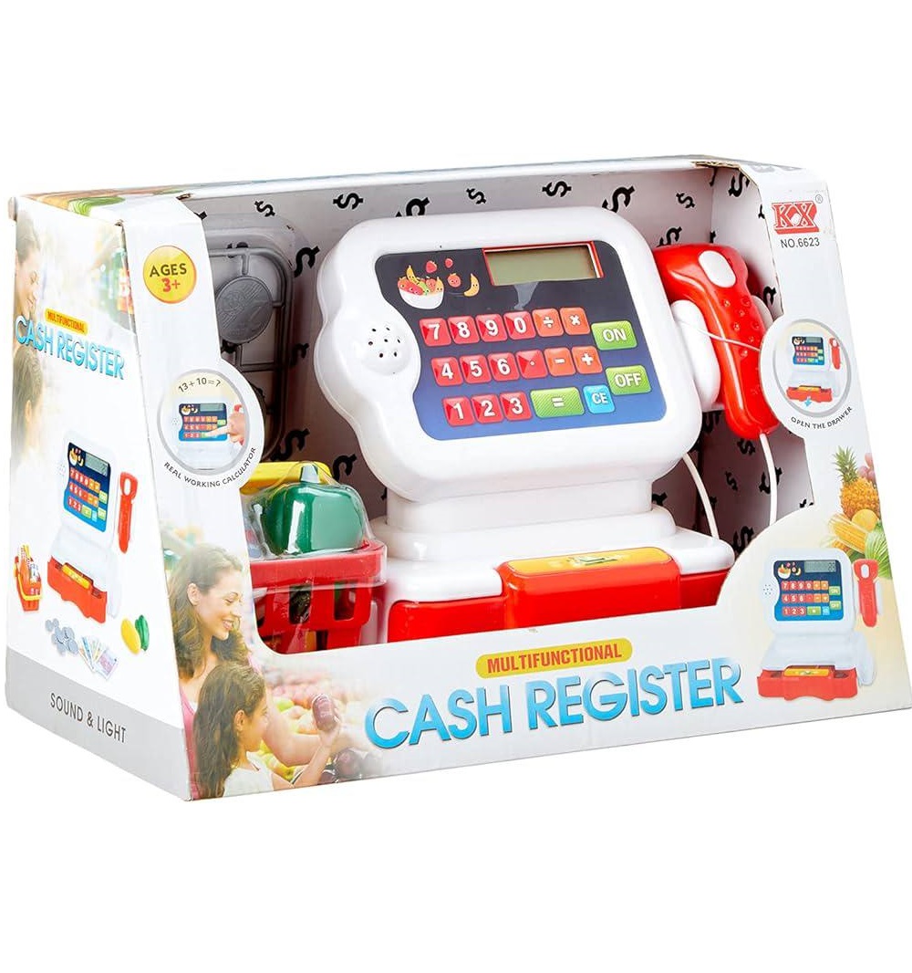 صندوق فروشگاهی با لوازم