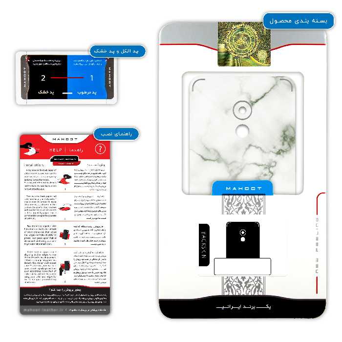 برچسب پوششی ماهوت مدل Blanco-Smoke-Marble مناسب برای گوشی موبایل میزو Pro 6