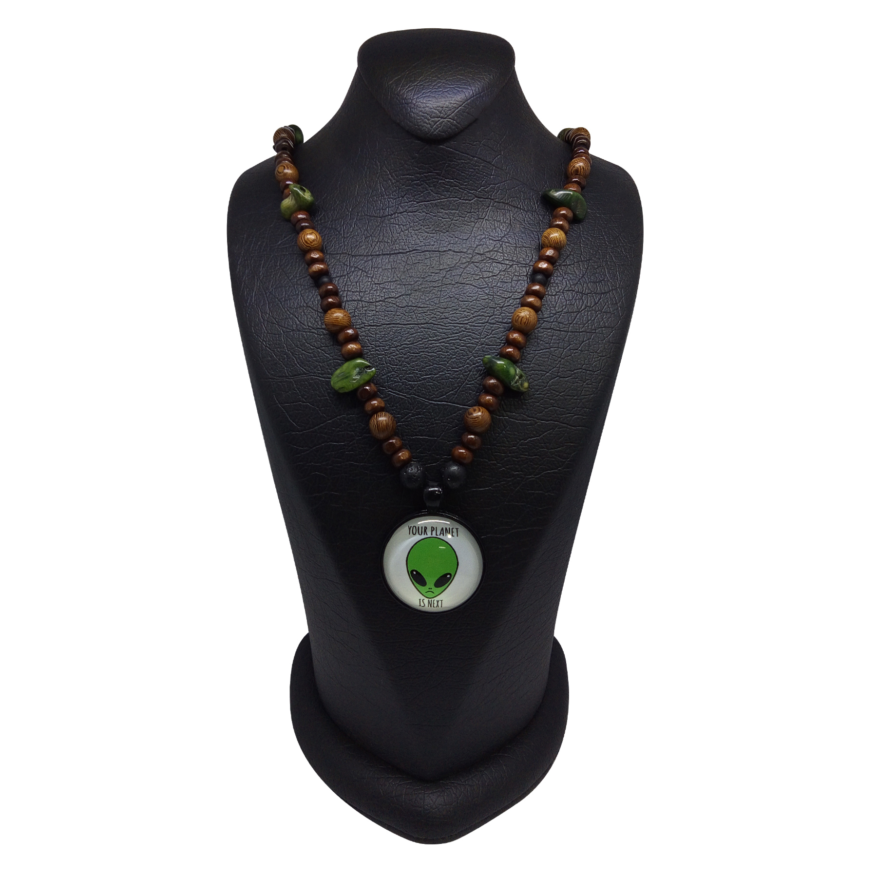 گردنبند سورئال دیزاین طرح آدم فضایی