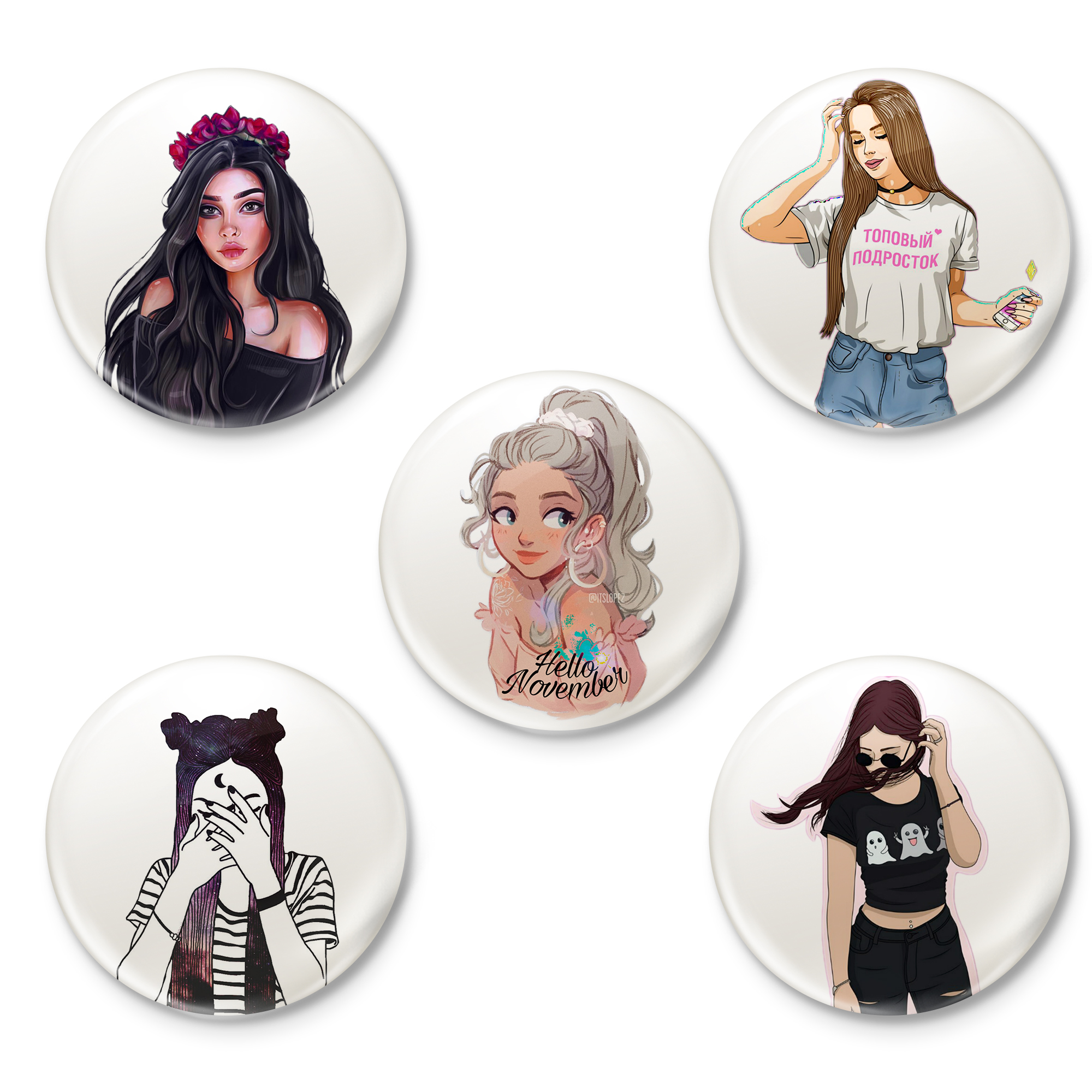 پیکسل طرح دختر کد 26.84 مجموعه 5 عددی