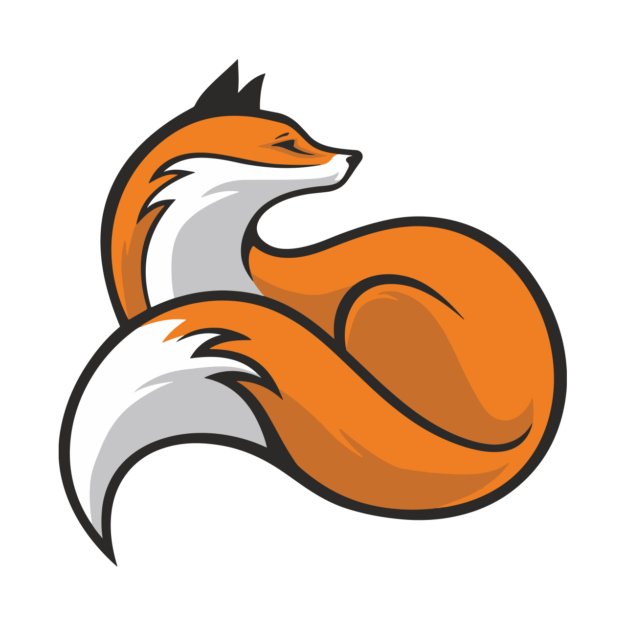 استیکر خودرو طرح روباه کد 692