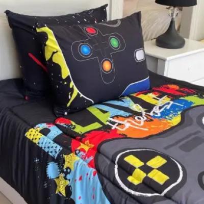 ست روتختی یک نفره طرح گیمر استایل و مرمری برند ایپک