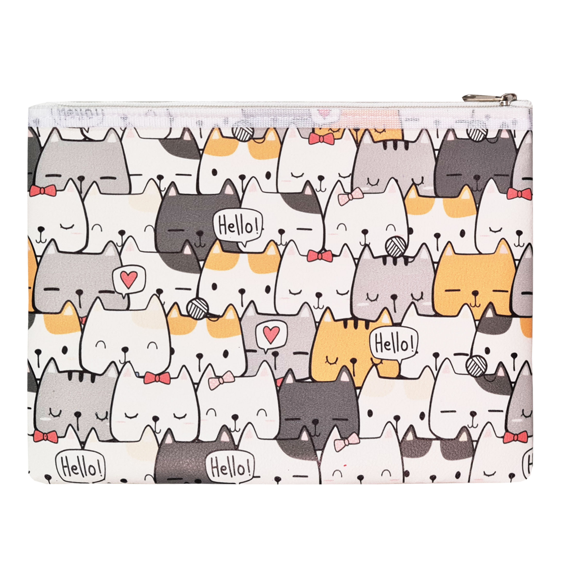 پوشه زیپدار طرح گربه مدل LFA171105