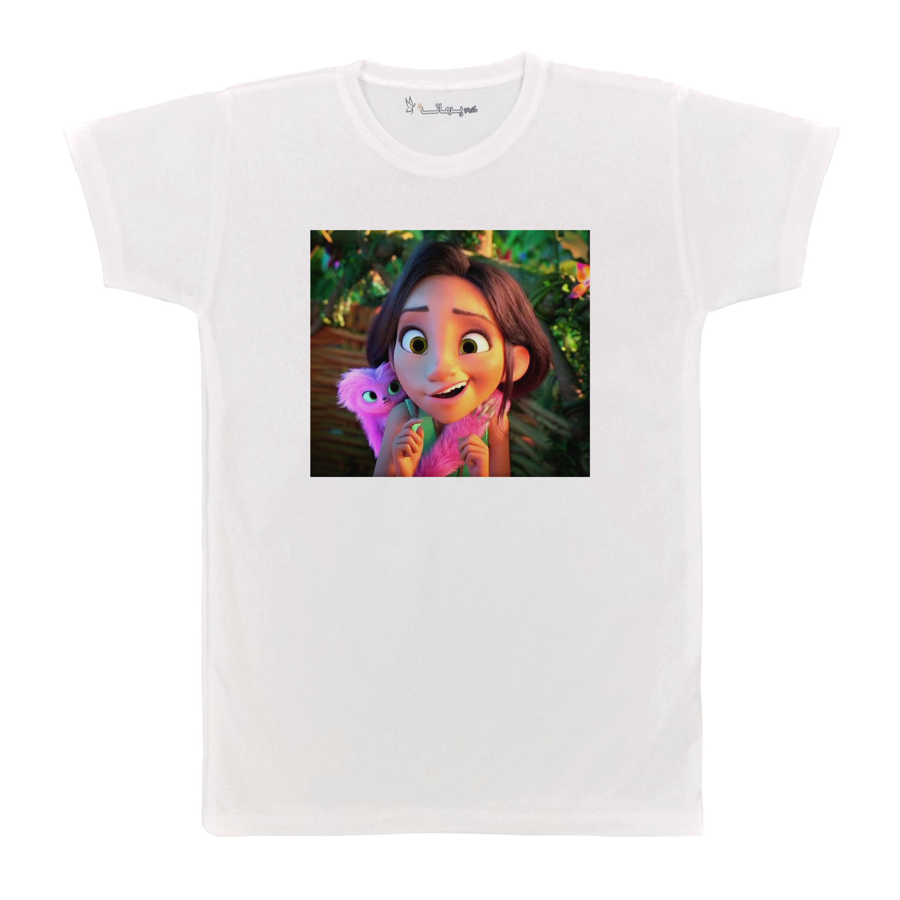 تی شرت آستین کوتاه بچگانه پرمانه طرح غارنشینان کد pmt.6376