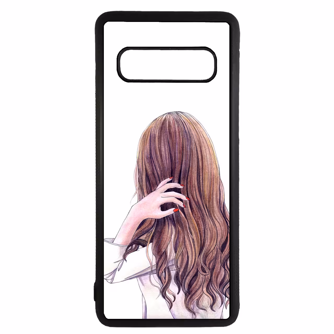 کاور طرح دختر کد 110541094300 مناسب برای گوشی موبایل سامسونگ galaxy s10