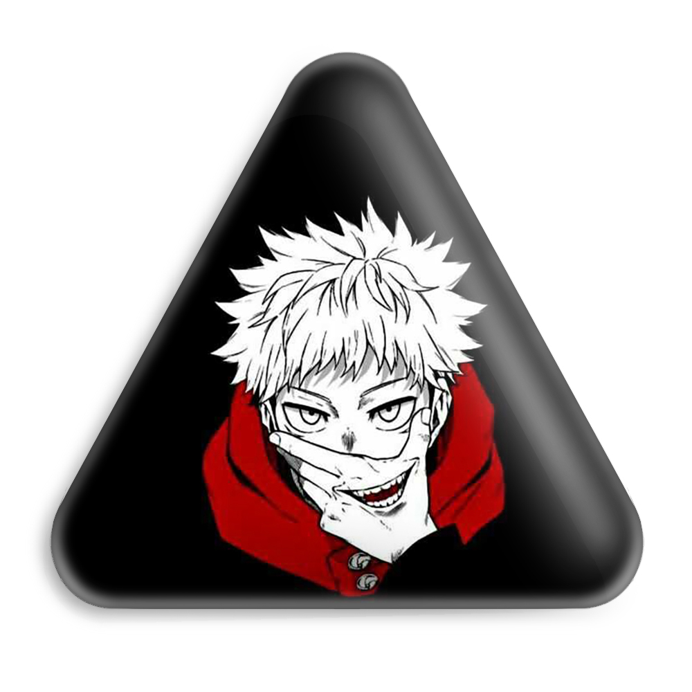 پیکسل خندالو طرح ایتادوری یوجی انیمه جوجوتسو کایزن مدل مثلثی کد 11067