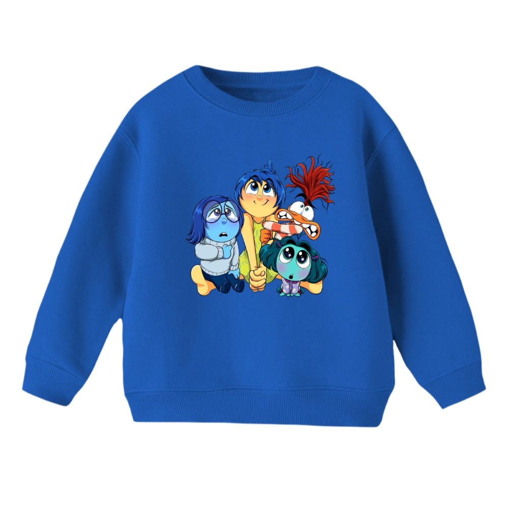 سویشرت بچگانه مدل انیمیشن درون و بیرون کد 2 رنگ آبی