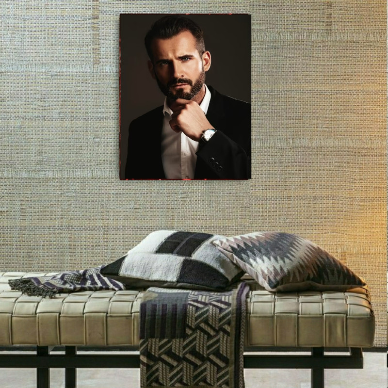 تابلو شاسی طرح شاسی آرایشگاه مردانه کد BK1180 | دنیای قاب