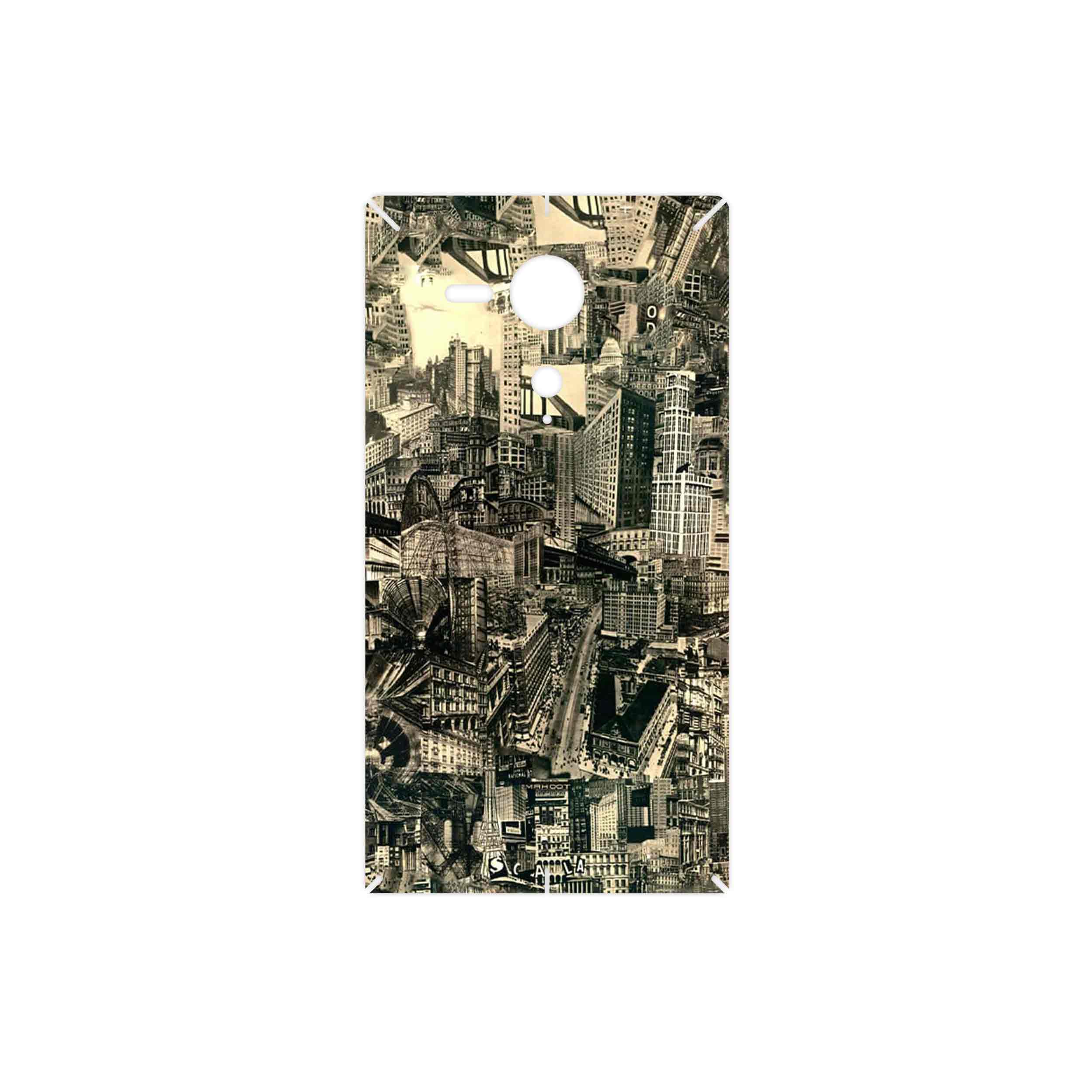 برچسب پوششی ماهوت مدل Collage of Skyscraper مناسب برای گوشی موبایل سونی Xperia SP