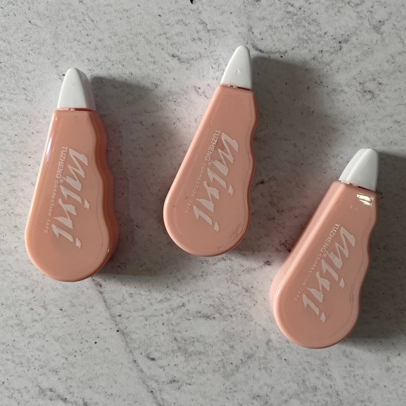 لوازم تحریر نوشت افزار لوازم تحریر فانتزی غلط گیر نواری رنگ بدنه صورتی