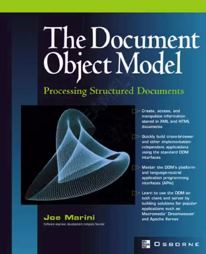 خرید و دانلود نسخه کامل کتاب Document Object Model: Processing Structured Documents