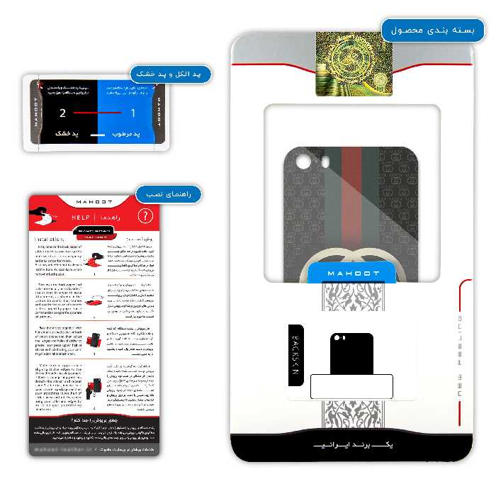 برچسب پوششی ماهوت مدل GCC مناسب برای گوشی موبایل اپل iPhone SE