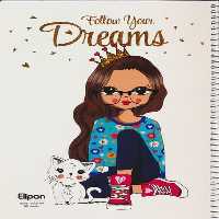 الیپون 80 برگ سیمی وزیری فانتزی (کد 236) - کتاب‌فروشی کوچه کتاب