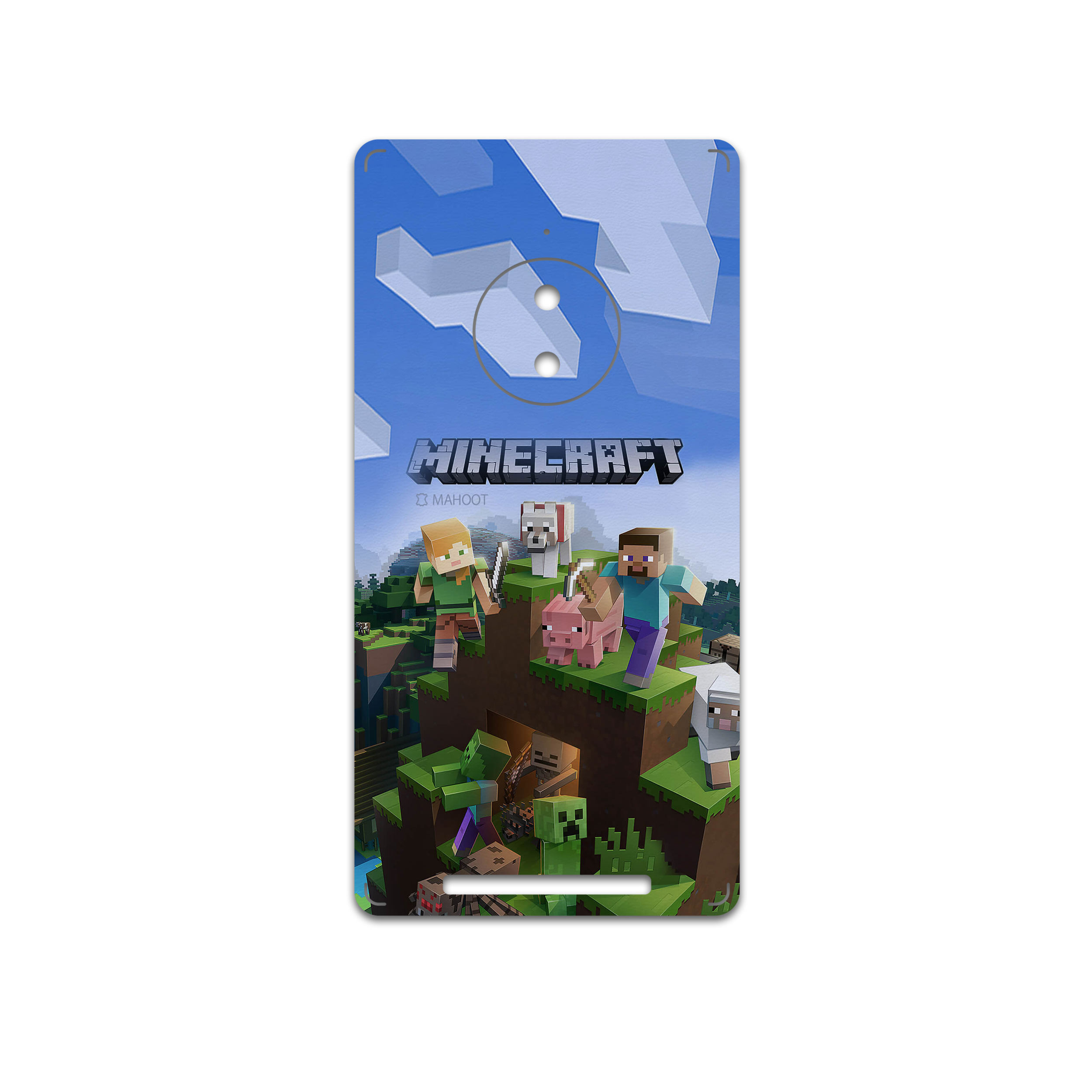برچسب پوششی ماهوت مدل Minecraft-Game مناسب برای گوشی موبایل نوکیا Lumia 830