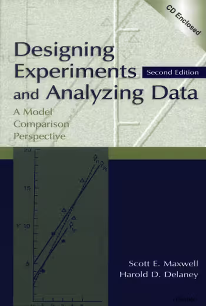 خرید و دانلود نسخه کامل کتاب Designing Experiments and Analyzing Data: A Model Comparison Perspective