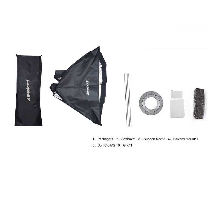 سافت باکس وسکات مدل port100 سایز 70×100 سانتی متر