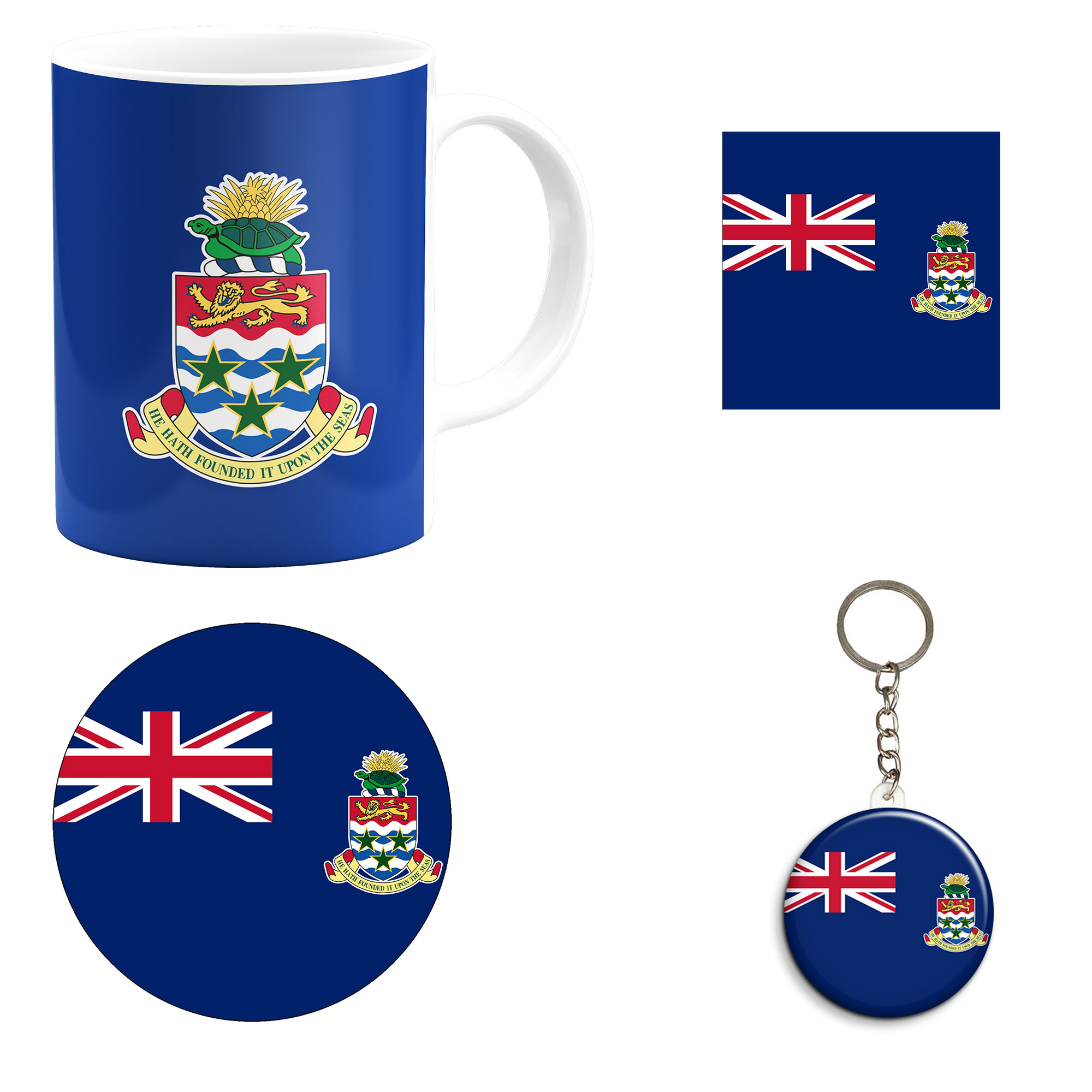 ست هدیه ماگ طرح پرچم جزایر کایمن مدل Cayman Islands کد M1